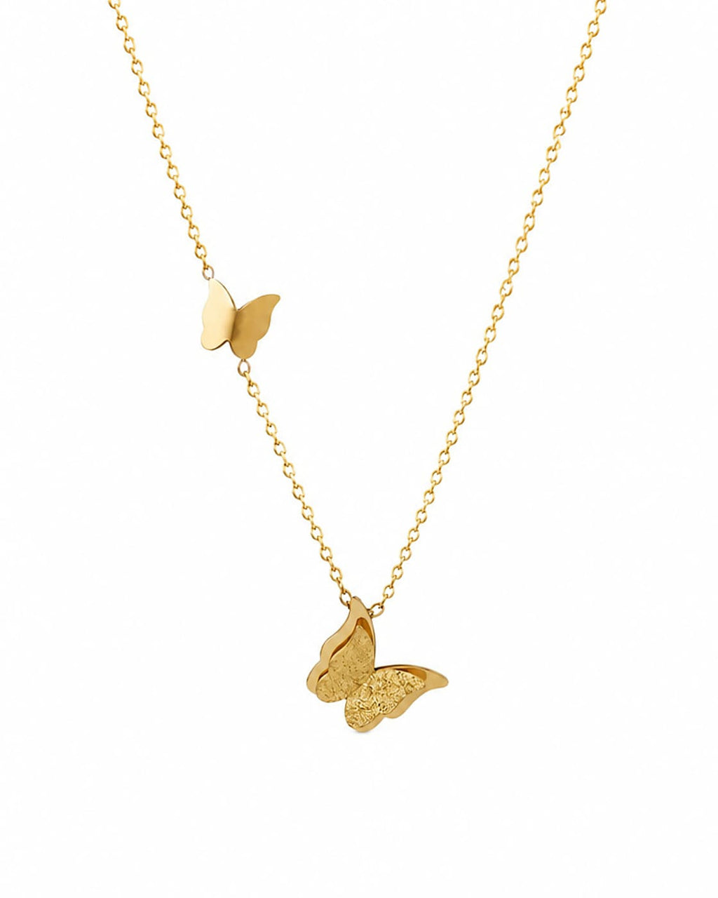 Butterfly Gold Pendant Necklace (Demi-Fine)