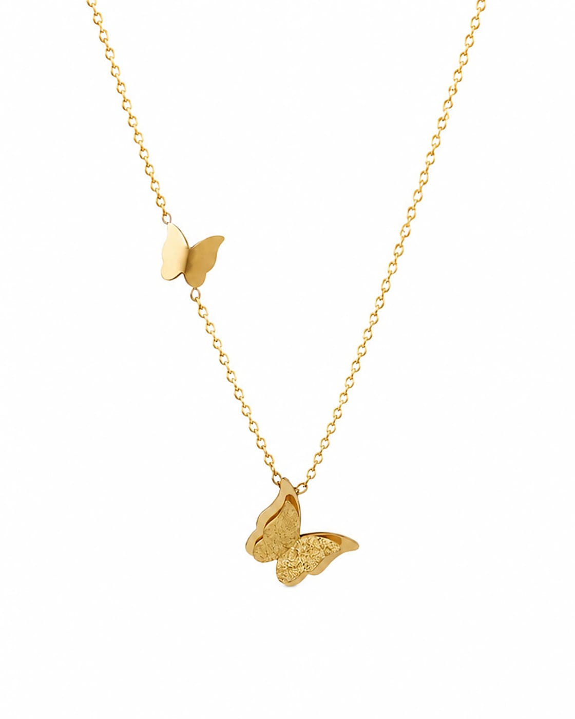 Butterfly Gold Pendant Necklace (Demi-Fine)