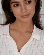 Layered Crystal Gold Necklace (Demi-Fine)