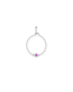 Silver Amethyst Glow Chain Ring