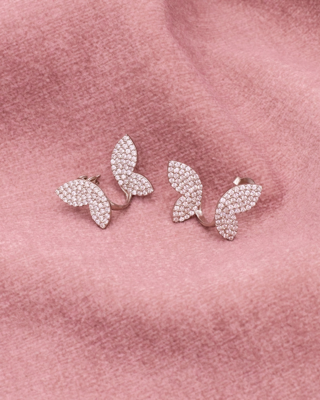 Silver Butterfly Bliss Earrings