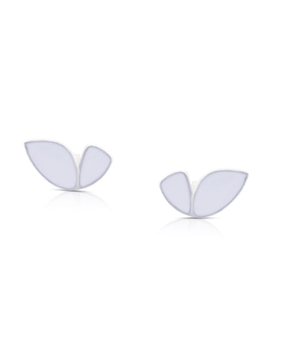 Silver Butterfly Whisper Stud Earrings