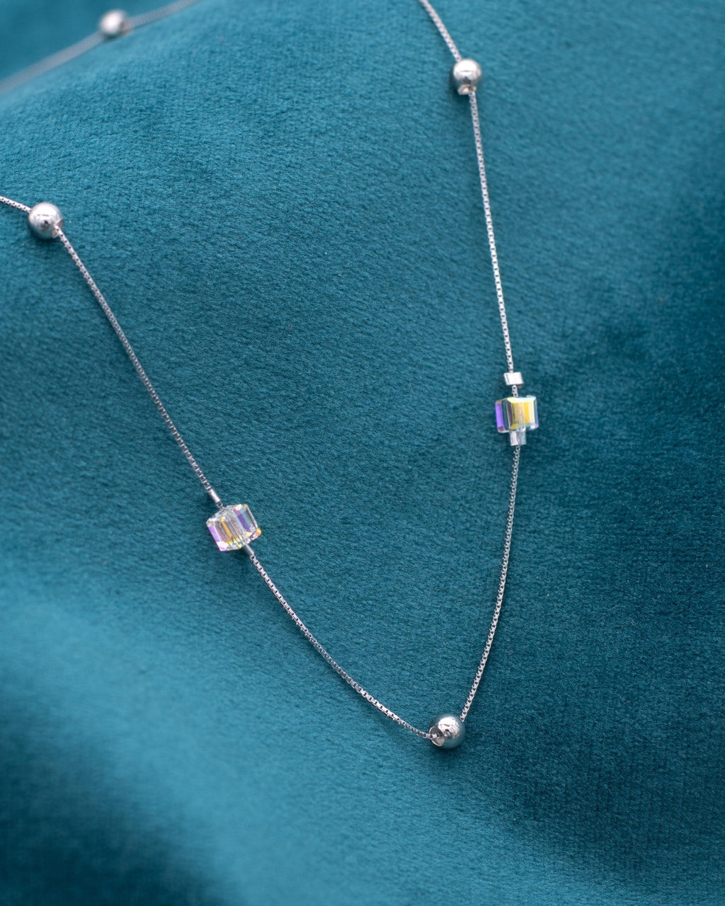 Silver Celestial Flow Pendant Necklace