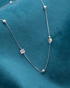 Silver Celestial Flow Pendant Necklace