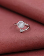 Silver Celestial Halo Ring