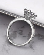 Silver Classic Elegance Solitaire Ring