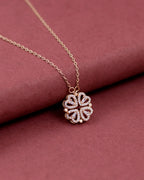 Silver Clover Luck Pendant Necklace
