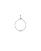 Silver Crystal Elegance Chain Ring