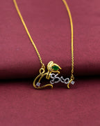 Silver Divine Blessings Pendant Necklace (Golden)