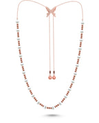 Silver Enchanted Symphony Pearl Bead Pendant Necklace