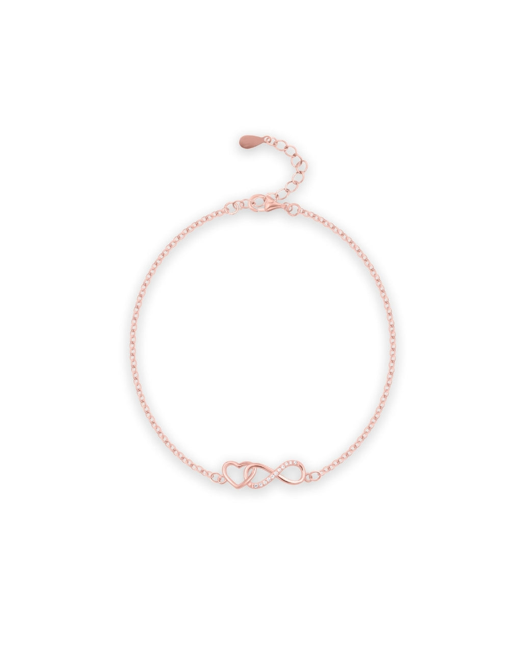 Silver Endless Love Infinity Bracelet