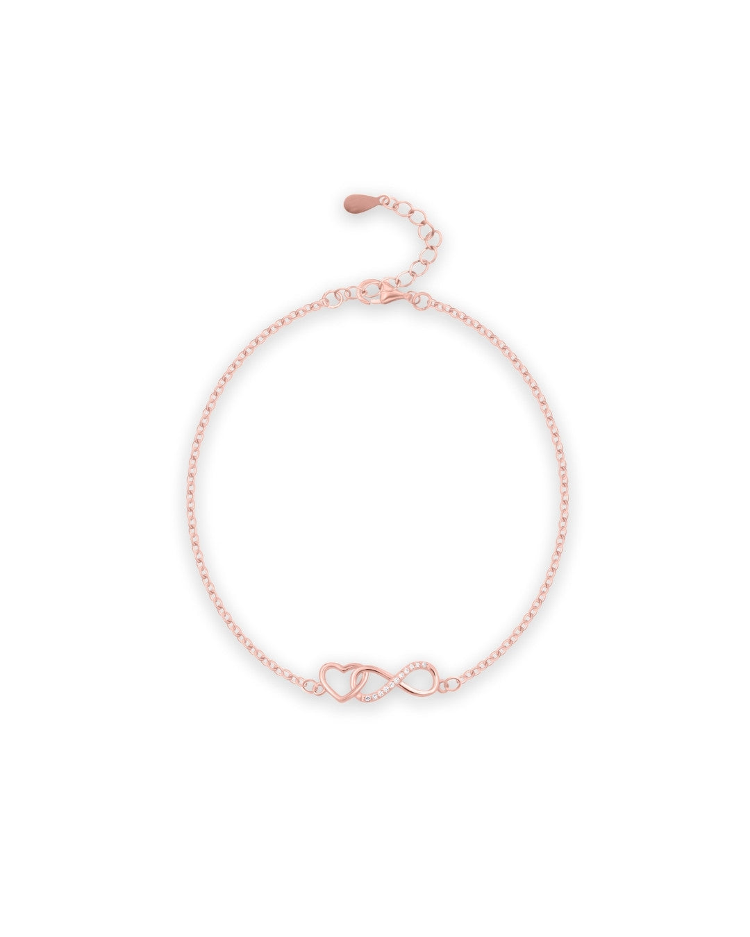 Silver Endless Love Infinity Bracelet