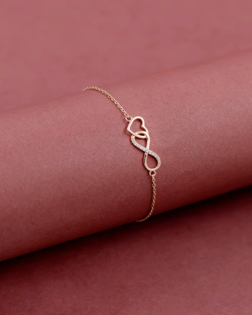Silver Endless Love Infinity Bracelet