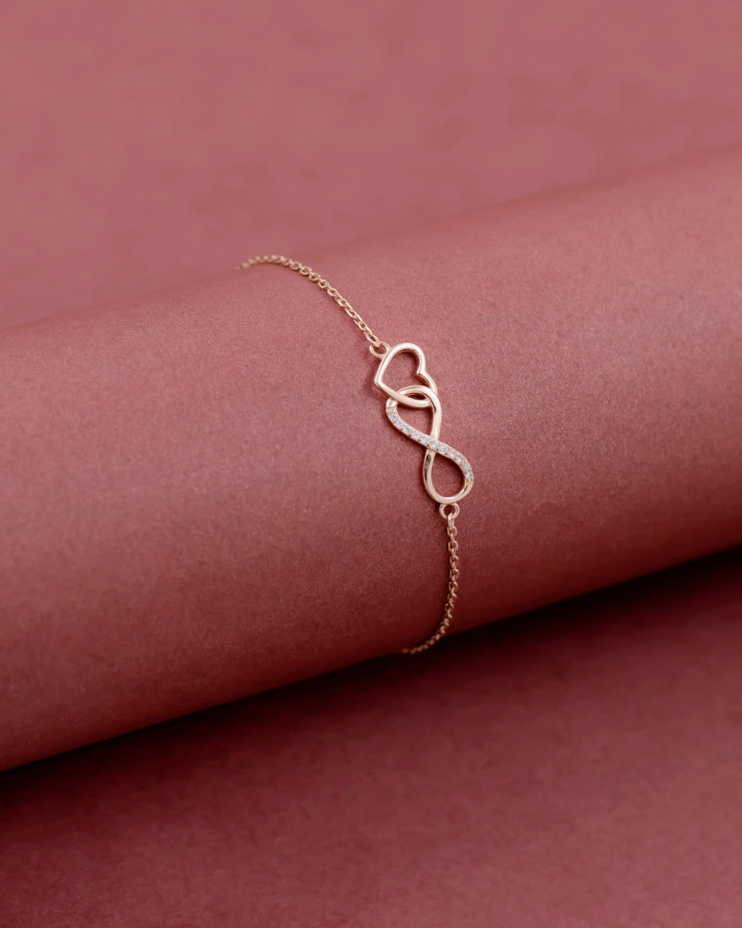 Silver Endless Love Infinity Bracelet