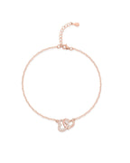 Silver Endless Love Rose Gold Bracelet