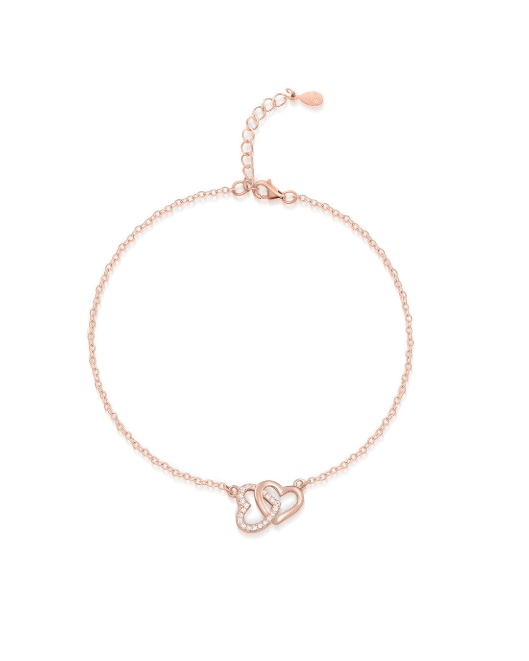 Silver Endless Love Rose Gold Bracelet