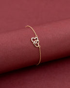Silver Endless Love Rose Gold Bracelet