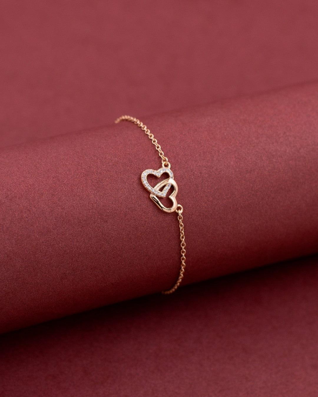 Silver Endless Love Rose Gold Bracelet