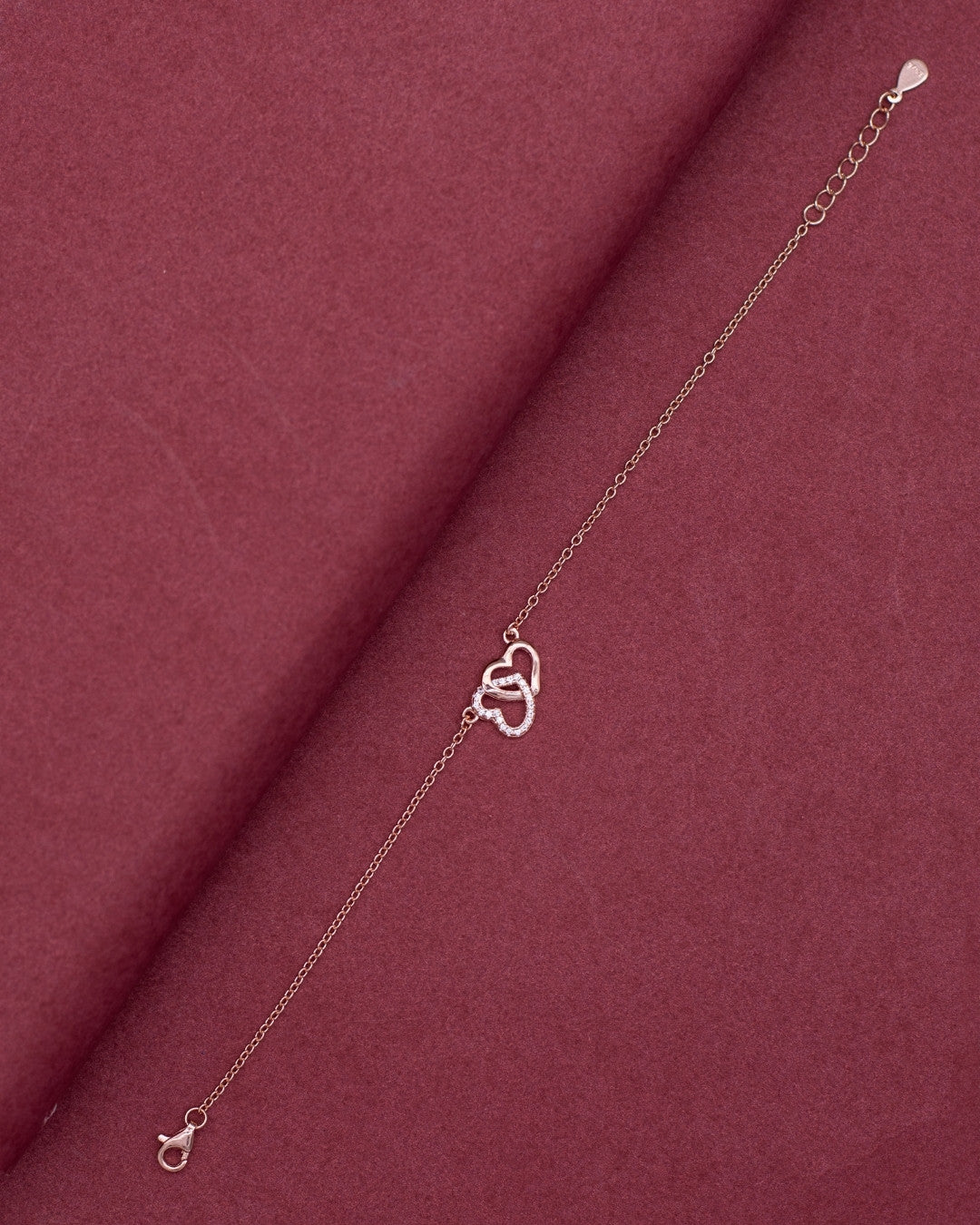 Silver Endless Love Rose Gold Bracelet