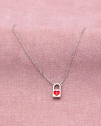 Silver Eternal Love Heart Pendant Necklace