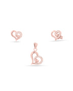Silver Eternal Love Pendant Set