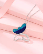 Silver Ethereal Flight Butterfly Pendant Necklace
