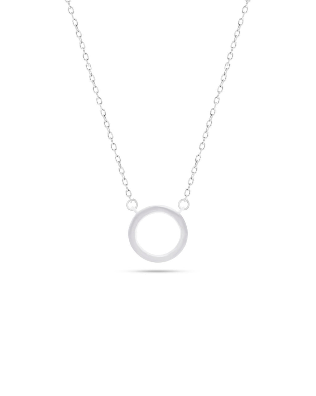 Silver Ethereal Halo Pendant Necklace