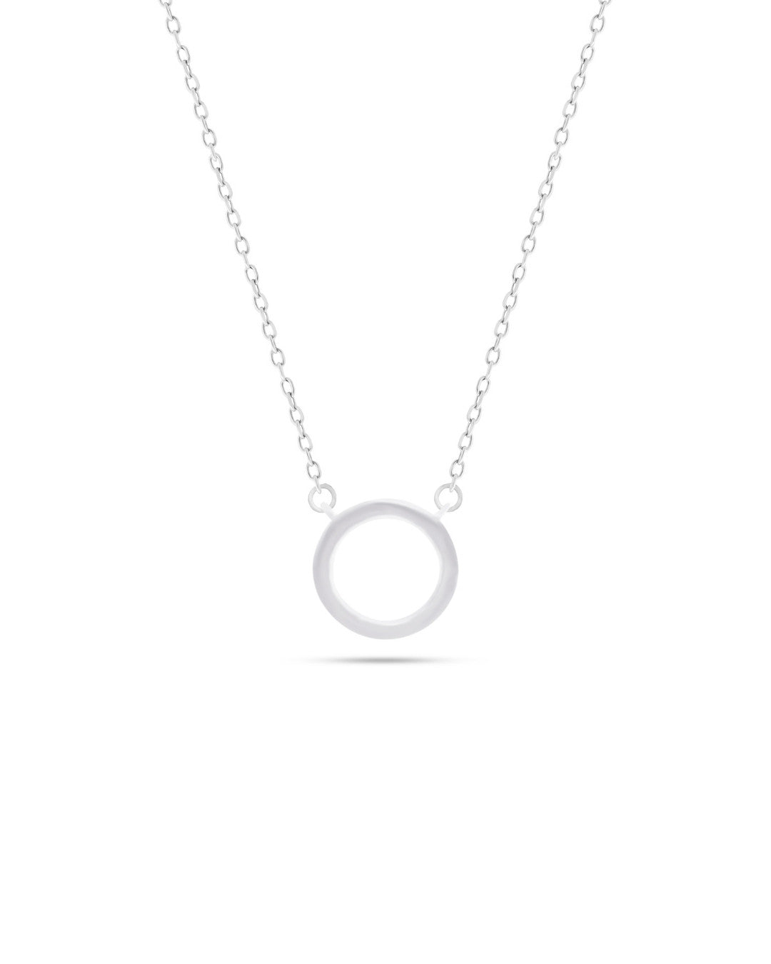 Silver Ethereal Halo Pendant Necklace