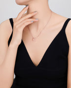 Silver Ethereal Halo Pendant Necklace