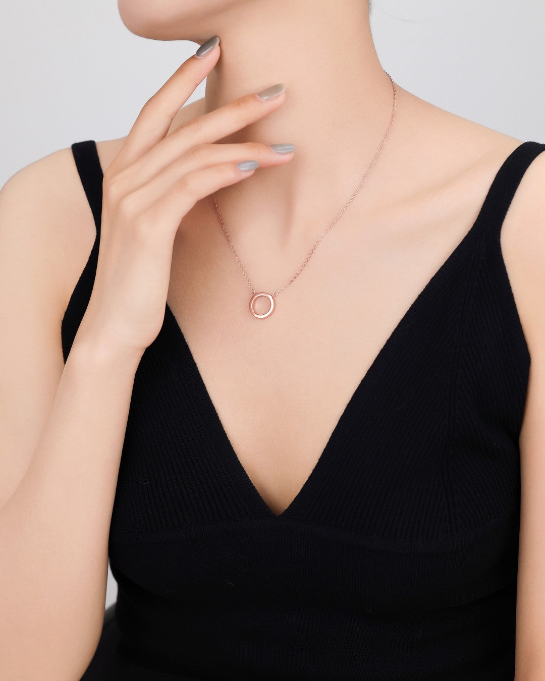 Silver Ethereal Halo Pendant Necklace