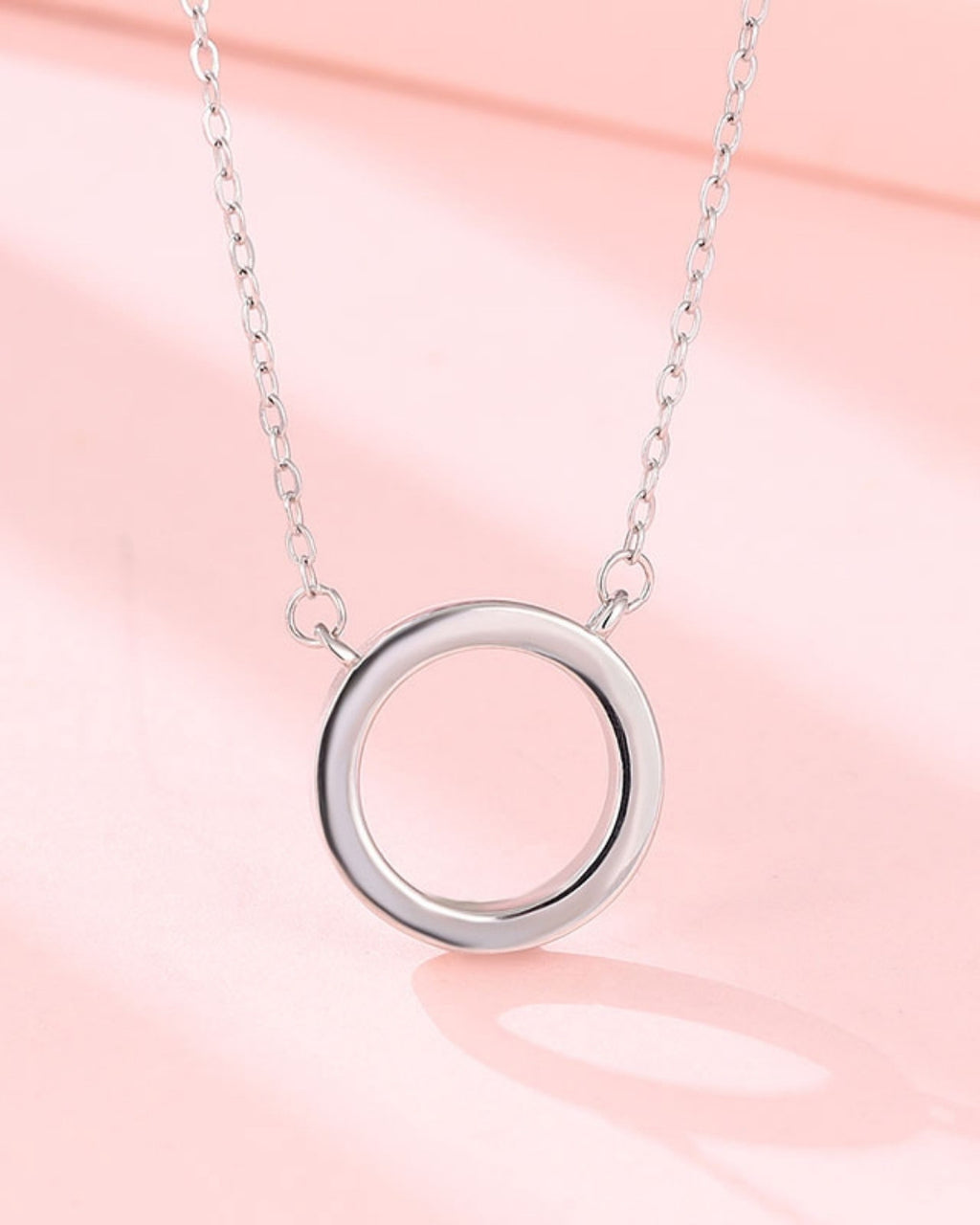 Silver Ethereal Halo Pendant Necklace