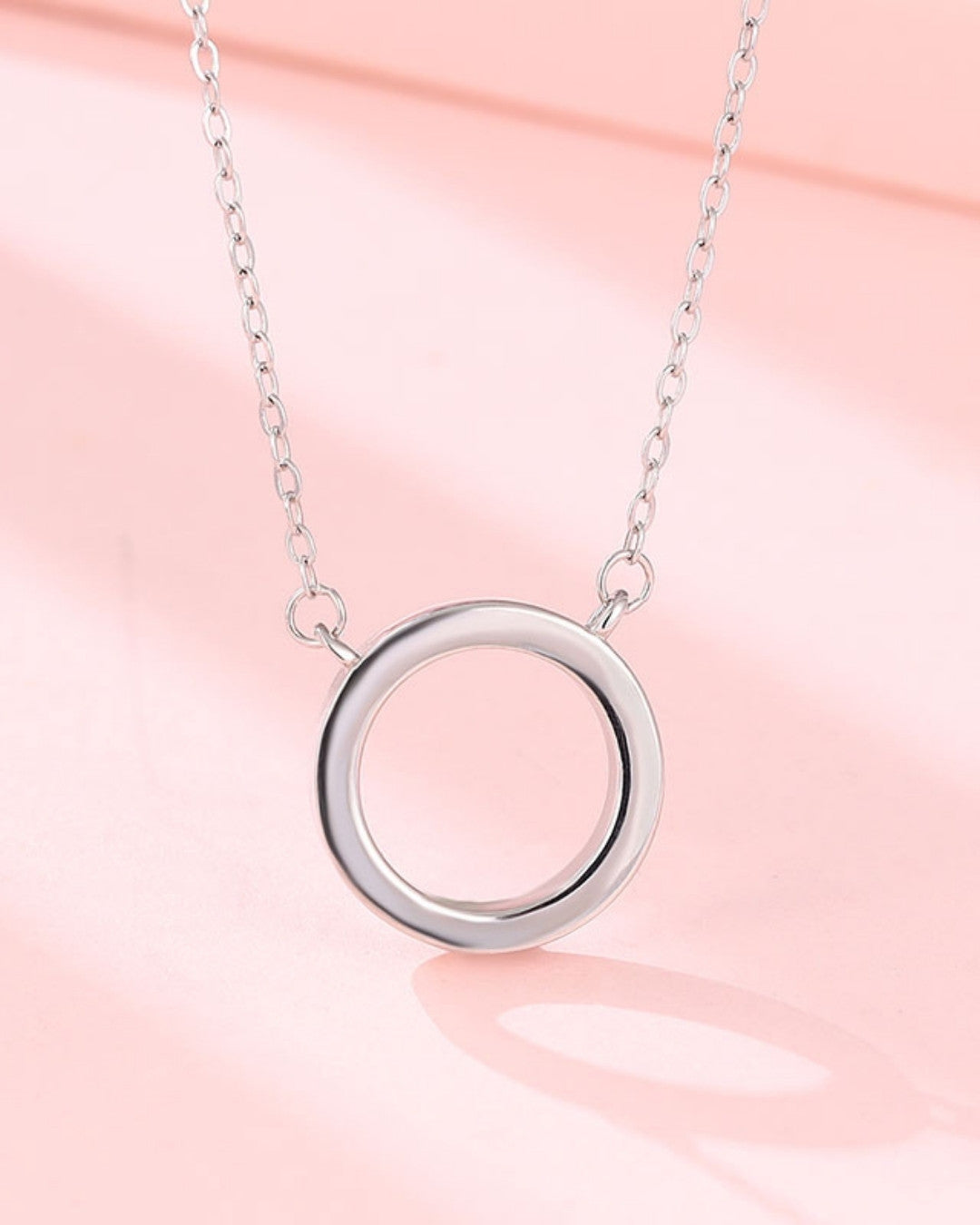 Silver Ethereal Halo Pendant Necklace