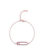 Silver Ethereal Spark Rose Gold Bracelet