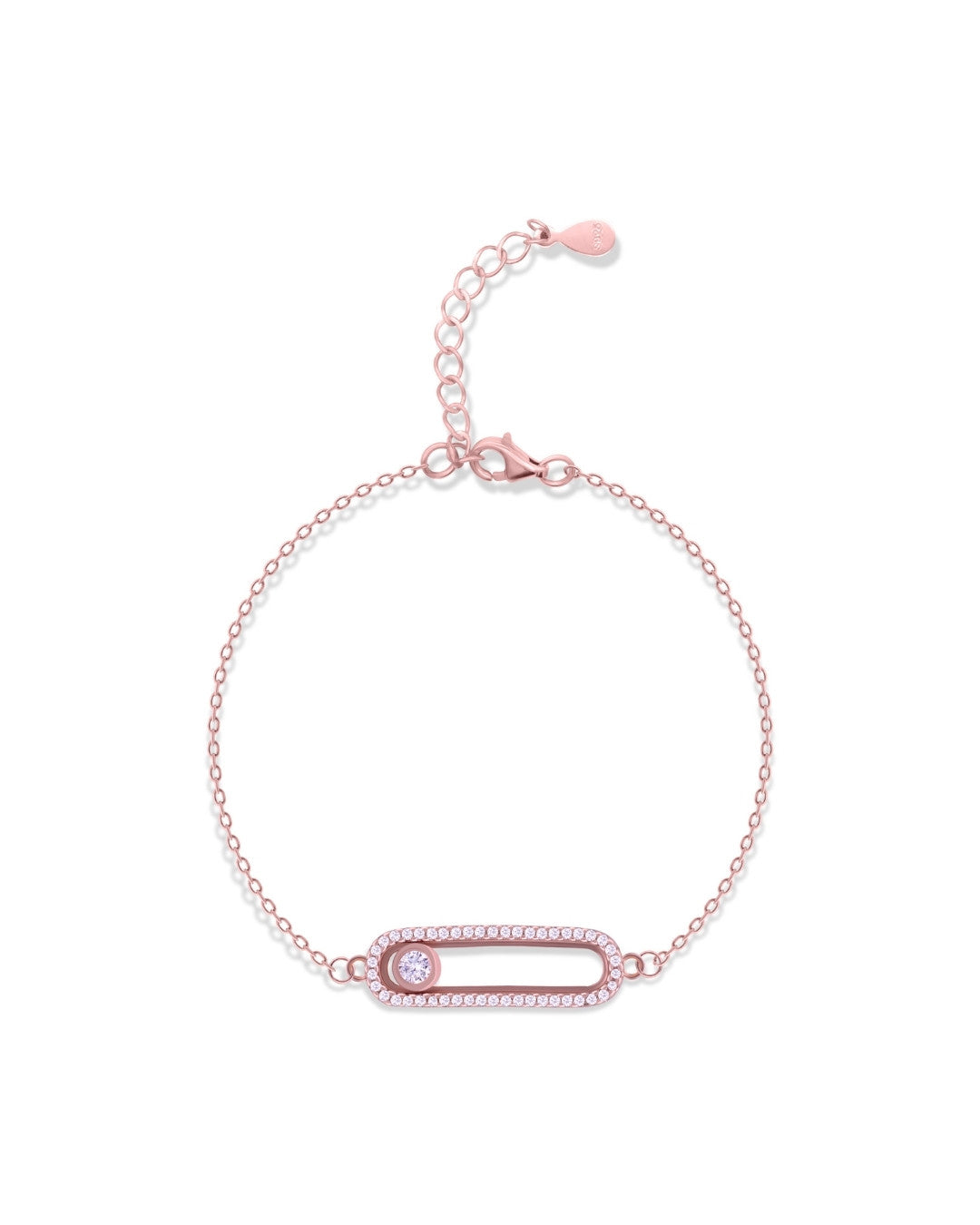Silver Ethereal Spark Rose Gold Bracelet