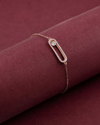 Silver Ethereal Spark Rose Gold Bracelet