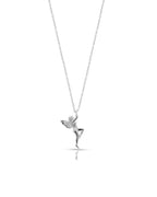 Silver Fairy Grace Pendant Necklace