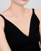 Silver Flutter Grace Butterfly Pendant Necklace