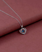 Silver Heartfelt Spark Pendant Necklace