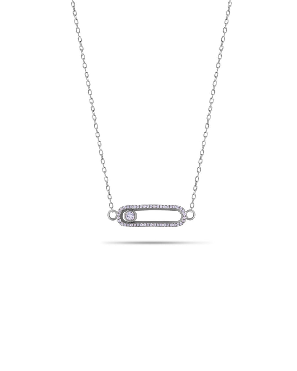 Silver Luminara Orbit Pendant Necklace