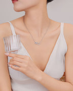 Silver Luminara Orbit Pendant Necklace