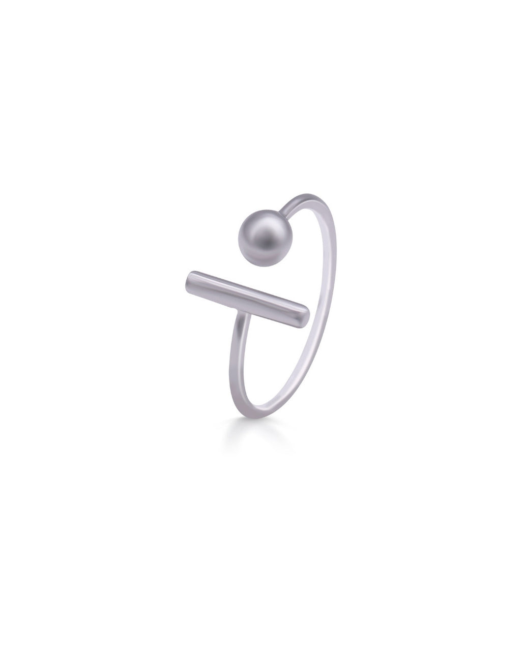 Silver Minimalist Chic Ring