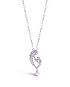 Silver Mother’s Embrace Pendant Necklace