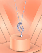 Silver Mother’s Embrace Pendant Necklace