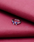 Silver Mystic Butterfly Elegance Ring
