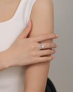 Silver Mystic Hamsa Protection Ring