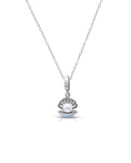 Silver Ocean's Treasure Pearl Pendant Necklace