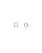 Silver Pearl Orbit Elegance Earrings