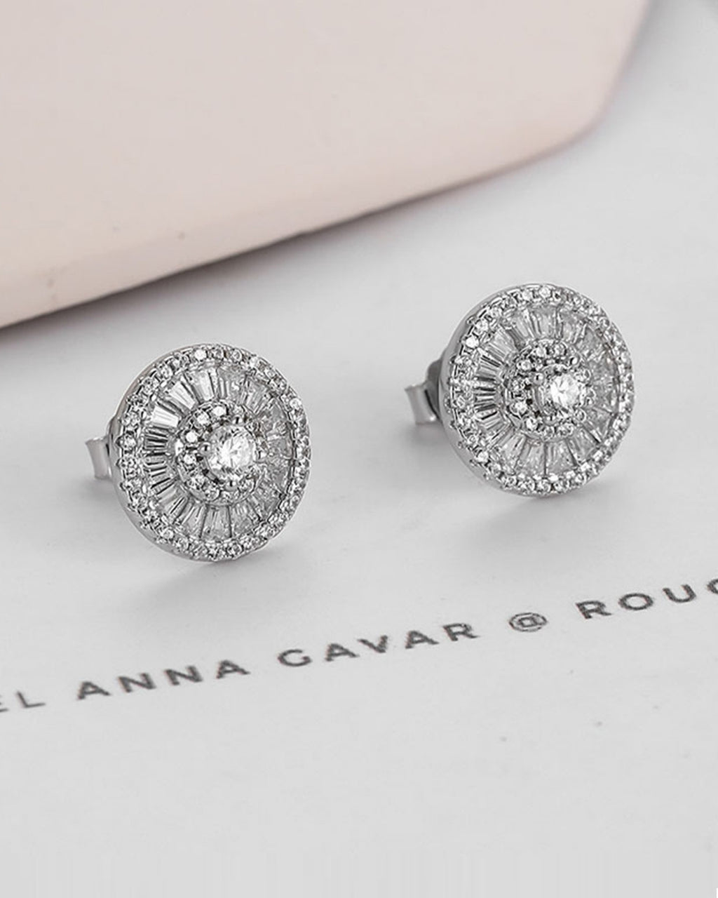 Silver Radiant Halo Sparkle Earrings