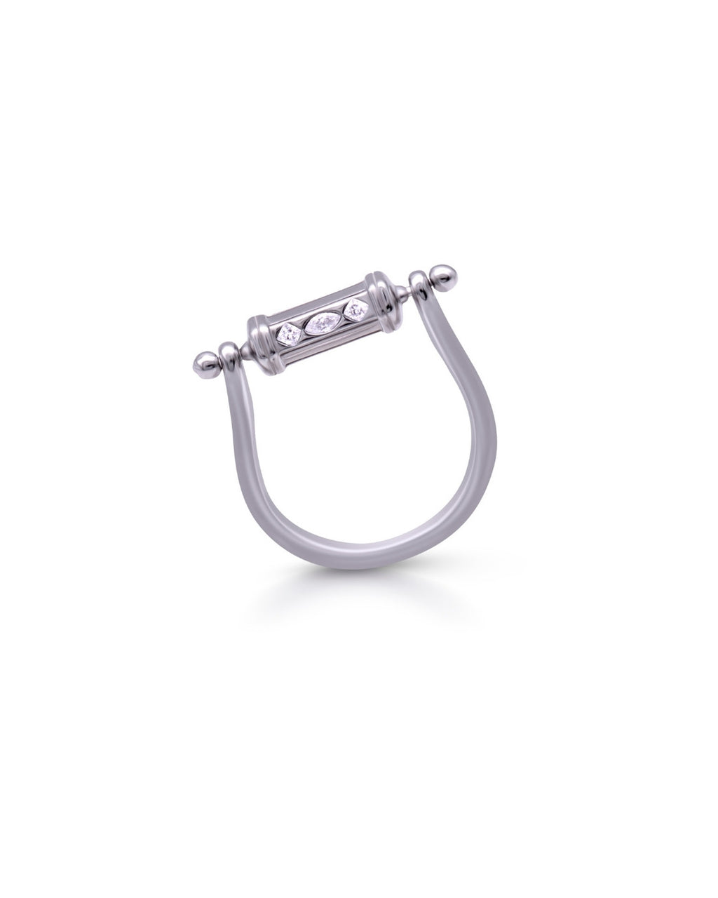 Silver Royal Scroll Ring