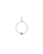 Silver Sapphire Serenity Chain Ring